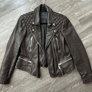 All Saints Leather Biker Jacket